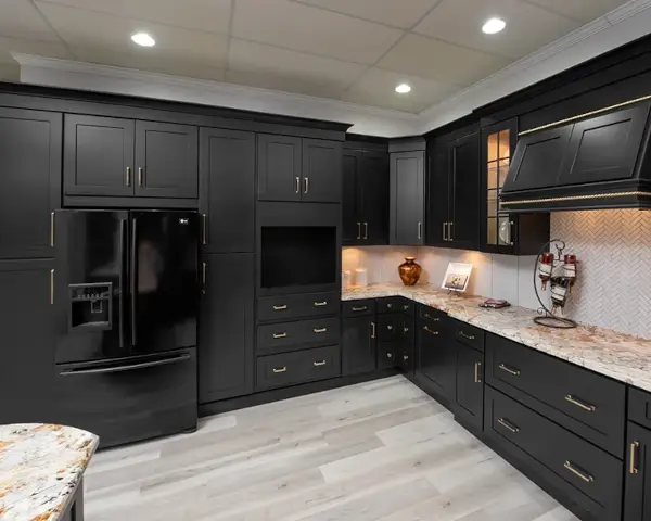 Black Shaker RTA Kitchen Cabinets