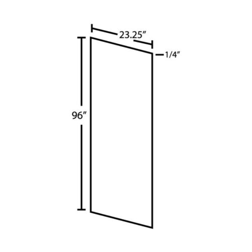 Newtown Gray Tall Skin - 23.25" W x 96" H x 0.25" D