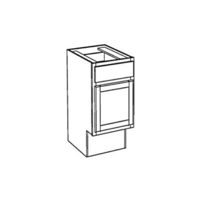 Black Maple Accessible Single Door Base Cabinet - 12" W x 32.5" H x 24" D