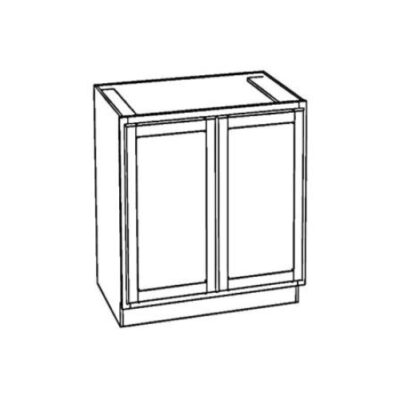 Praline Maple Full Height Base Cabinet w/ Butt Doors - 24" W x 34.5" H x 24" D