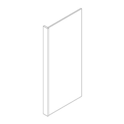 Pure White Dishwasher Panel - 1.5" W x 34.5" H x 24" D