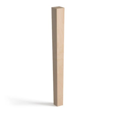 Shaker-Tapered Wood Leg Post - 3.5" W x 36" H x 3.5" D