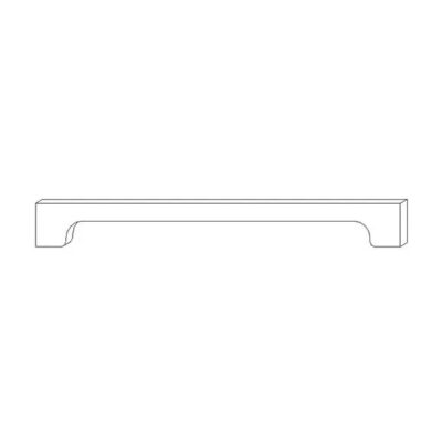 Pure White Traditional Arch Valance - 36" W x 4" H x .75" D