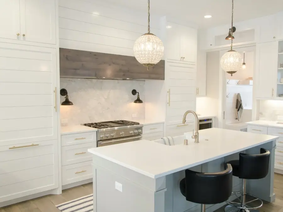 White Cabinets With Gold Hardware