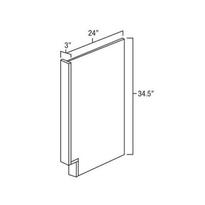 Carmel Shaker BEP3 - 3" W x 34.5" H x 24" D