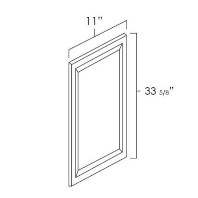 Carmel Shaker Decorative End Panel - 0.5" W x 33.625" H x 11" D