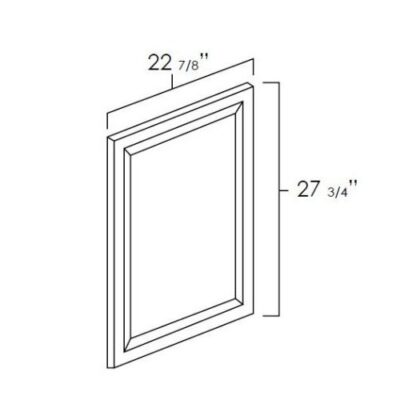 Carmel Shaker Decorative End Panel - 0.5" W x 27.75" H x 22.875" D