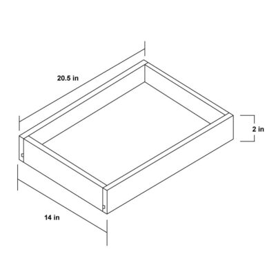 Roll Out Tray - 14" W x 2" H x 20.5" D