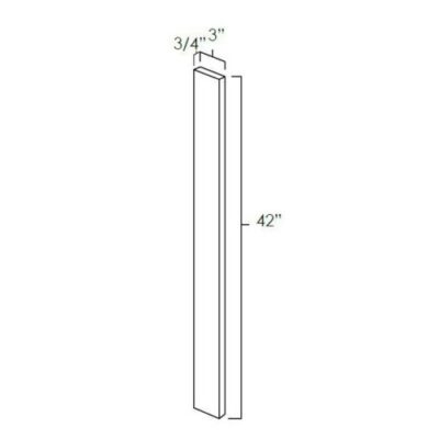 Carmel Shaker Wall Filler - 3" W x 42" H x 0.75" D
