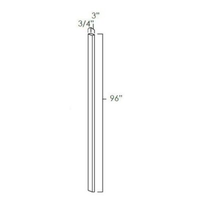 Carmel Shaker Wall Filler - 3" W x 96" H x 0.75" D