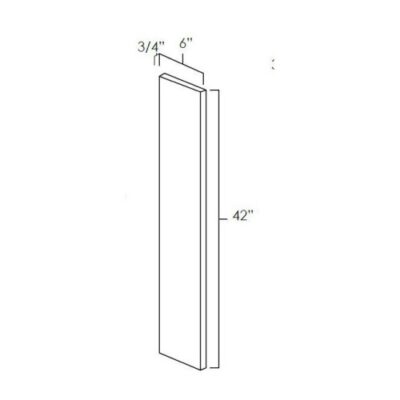 Carmel Shaker Wall Filler - 6" W x 42" H x 0.75" D