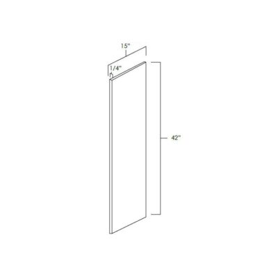 Carmel Shaker Wall Skin - 15" W x 42" H x 0.25" D