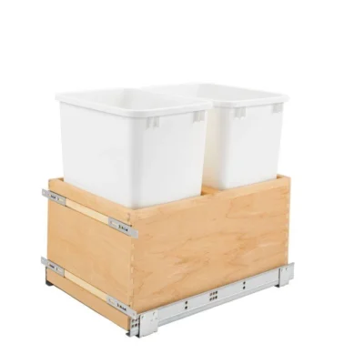 Double Trash Can Pull Out