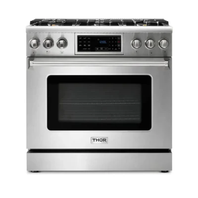 Thor Kitchen 36 Inch Tilt Panel Professional Gas Range Thor Kitchen 36 Inch Tilt Panel Professional Gas Range