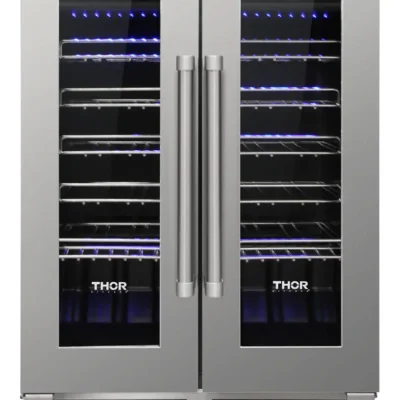 Thor Kitchen 24 Inch Dual Zone French Door Wine Cooler